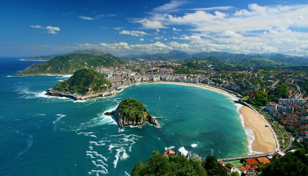 San Sebastian plaża północ Hiszpanii